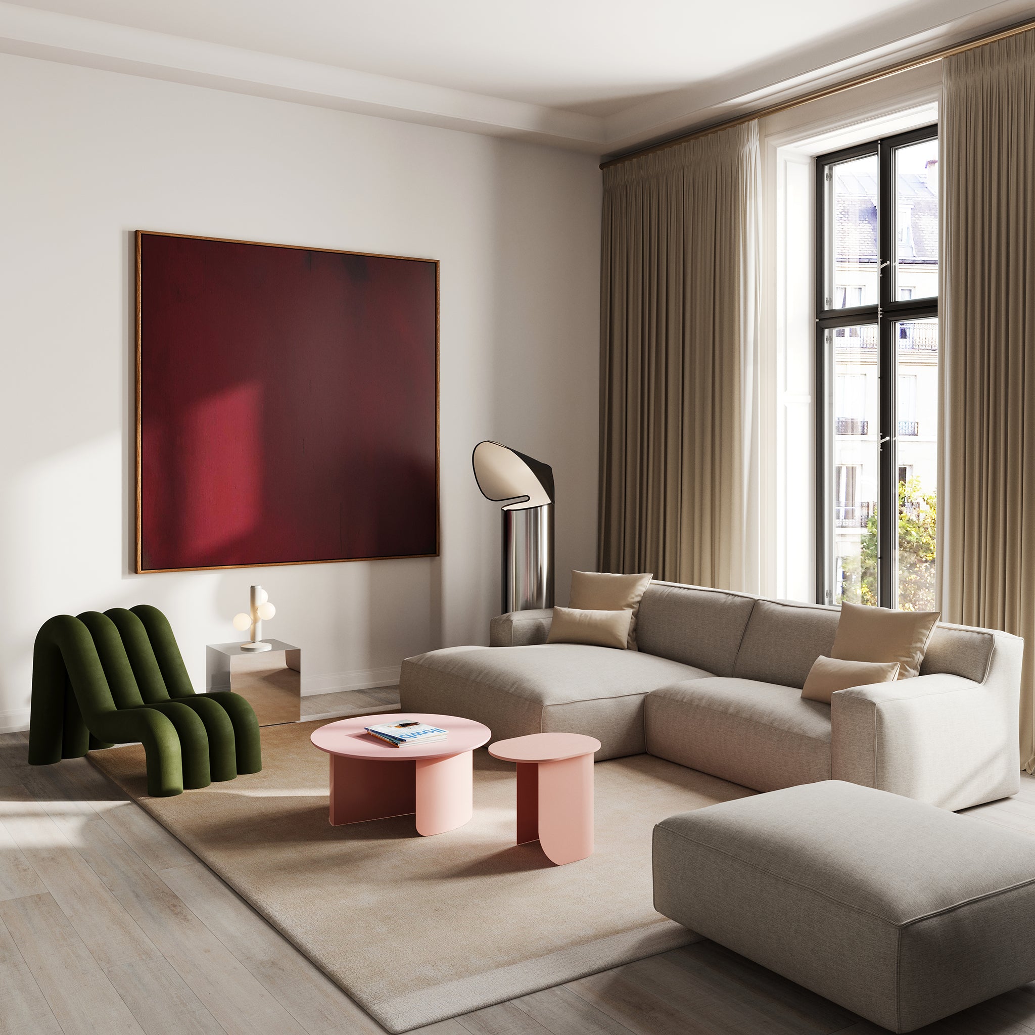 Clay Small Corner Longchair Sofa