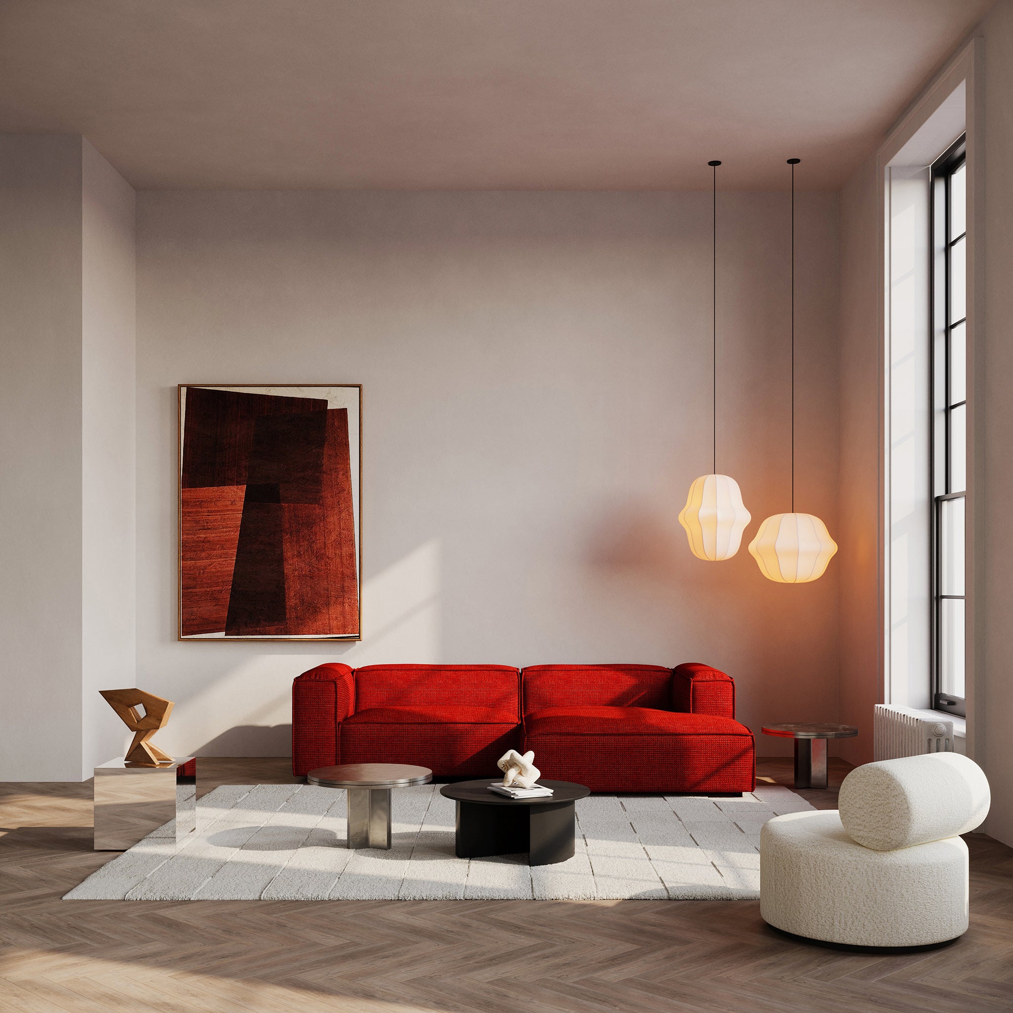 Dunbar Corner Longchair Sofa