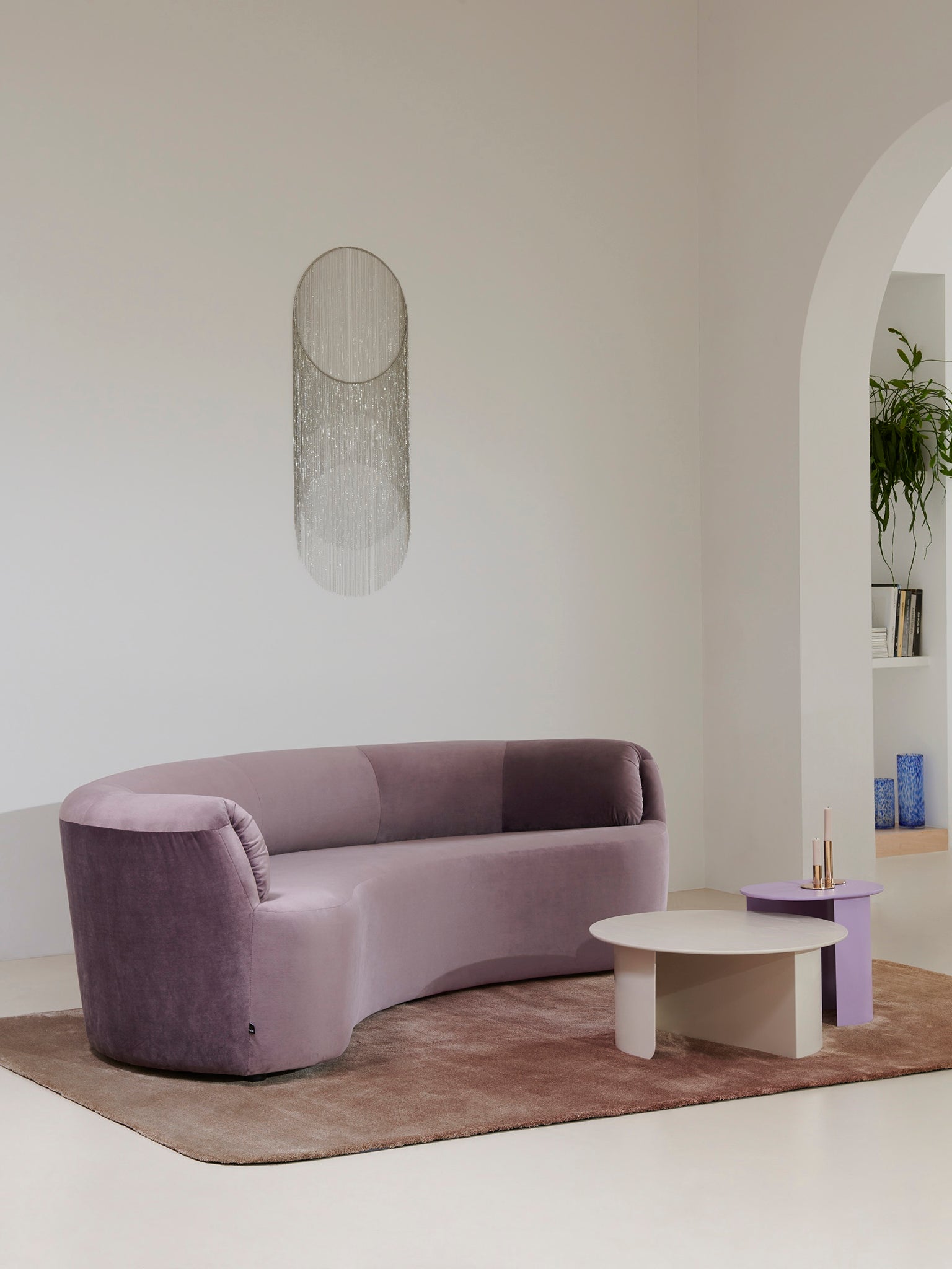 Huf 3 Seater Curved Sofa