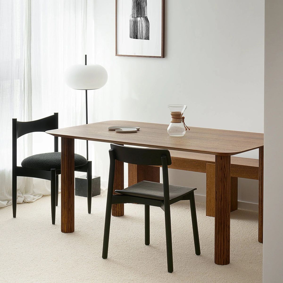 Filar Oak Wood Dining Table