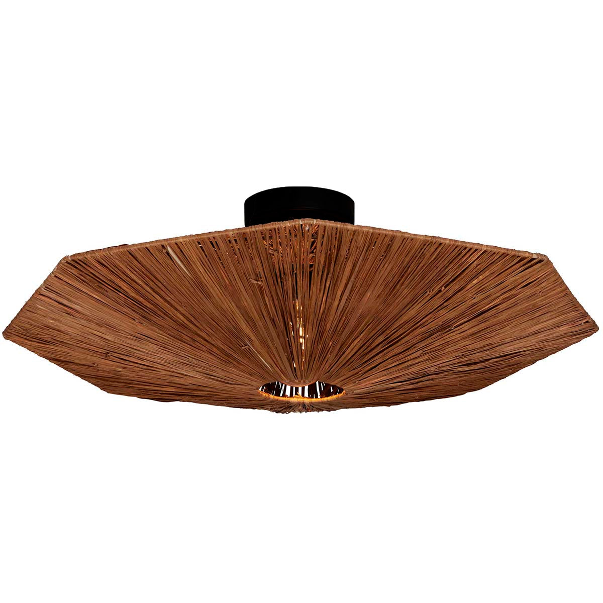 Panama Raffia Octogon Ceiling Lamp - WOO .Design