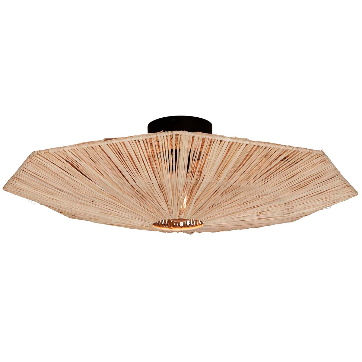 Panama Raffia Octogon Ceiling Lamp - WOO .Design