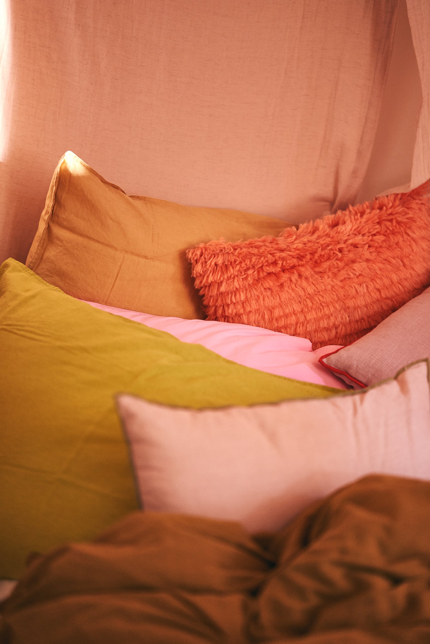 Fluffy Sienna Cushion