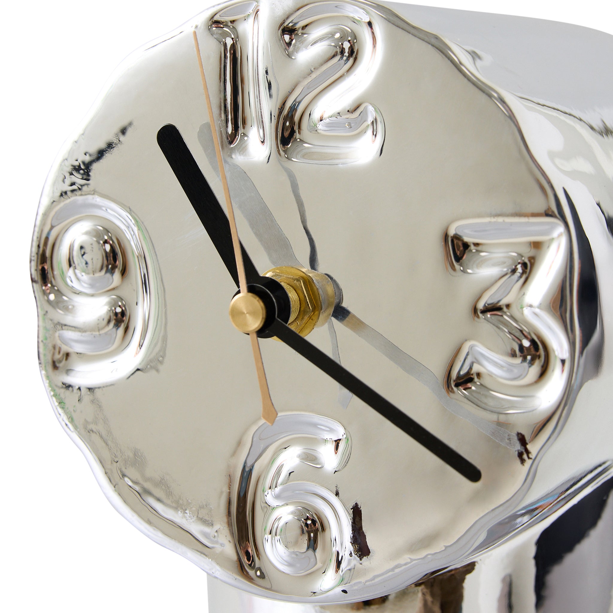 Retro Chrome Ceramic Clock