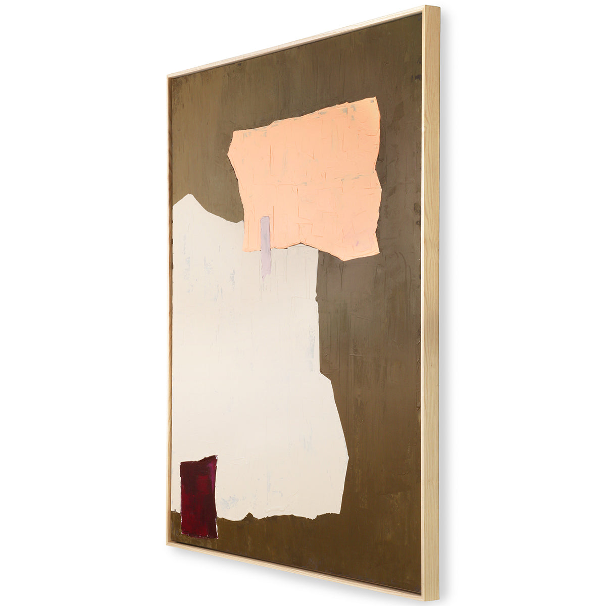 Abstract Mustard/Nude Painting