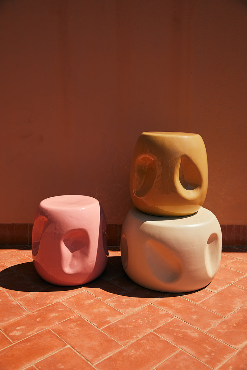 Currents Ceramic Side Table