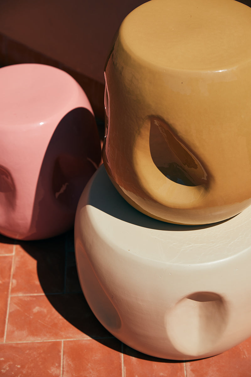 Currents Ceramic Side Table
