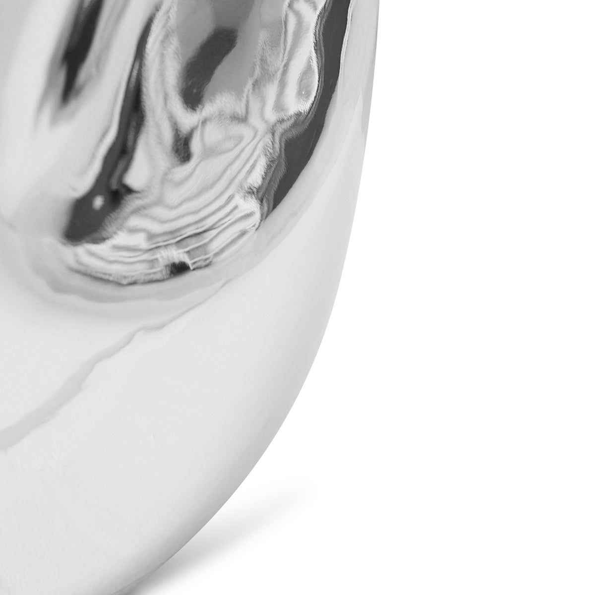 Currents Chrome Ceramic Side Table