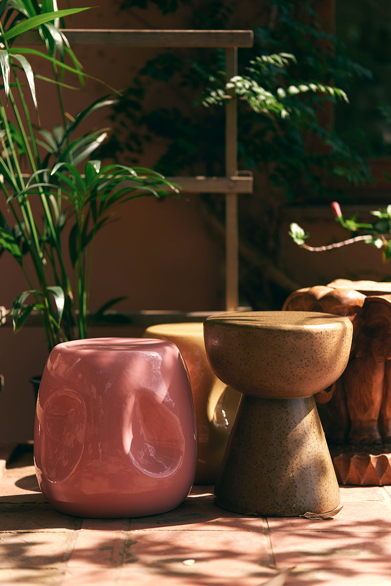 Currents Ceramic Side Table
