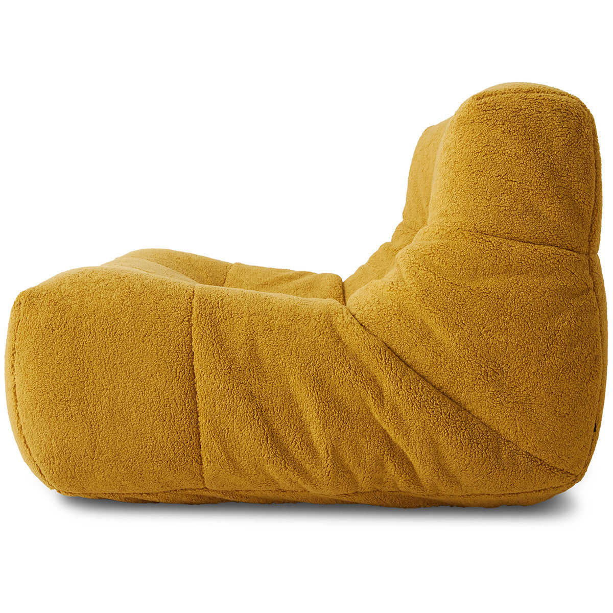 Lazy Ochre Fluffy Lounge Chair