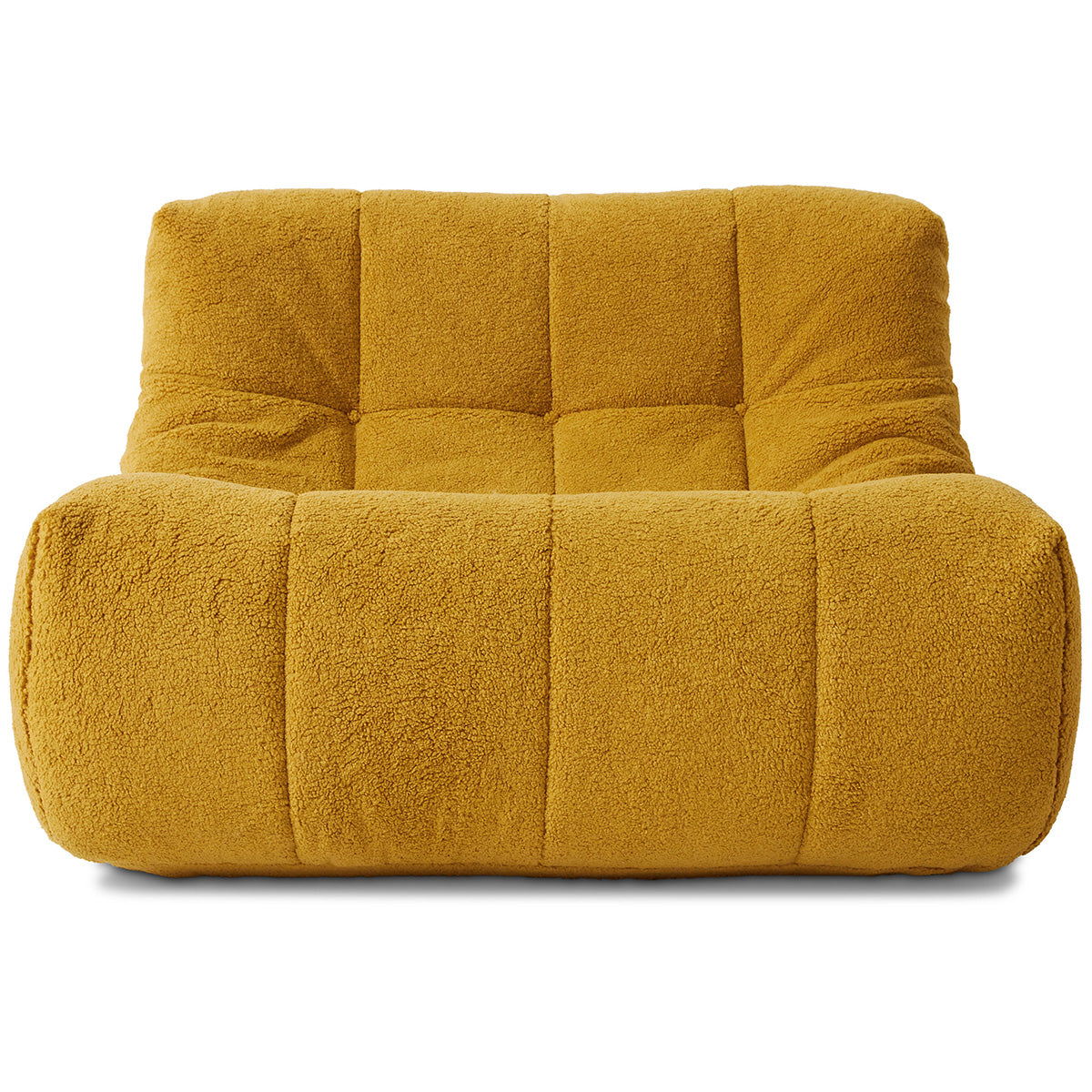 Lazy Ochre Fluffy Lounge Chair