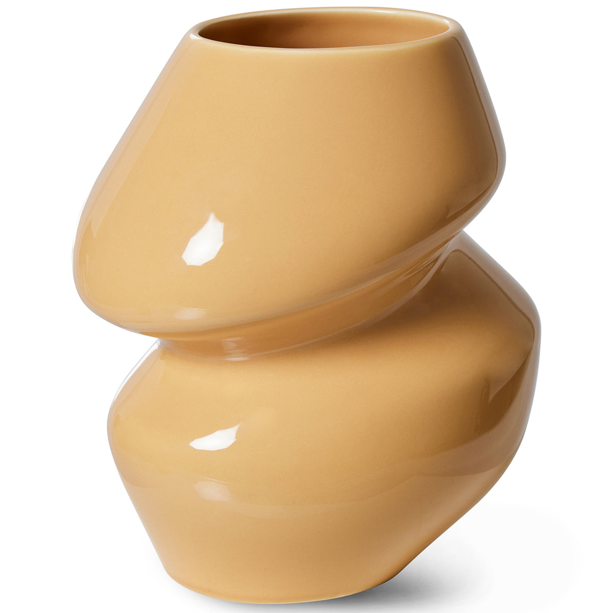 Ceramic Cappuccino Organic Vase