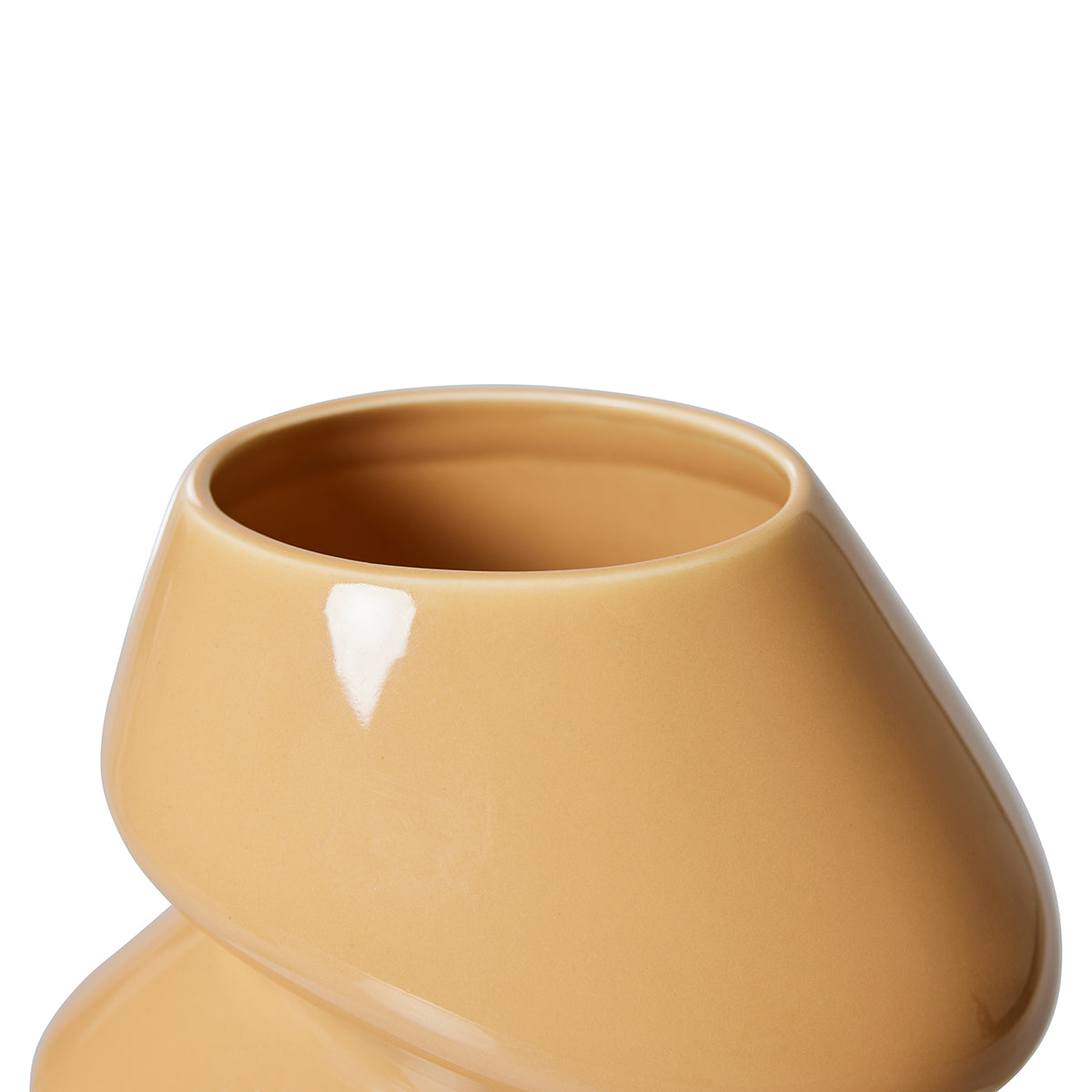 Ceramic Cappuccino Organic Vase