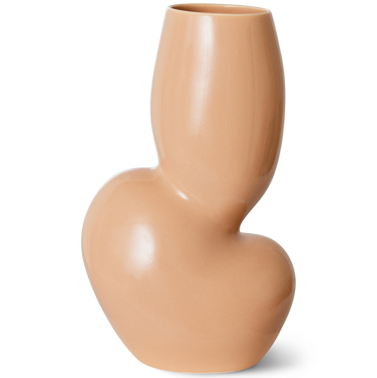 Ceramic Cream Organic Vase
