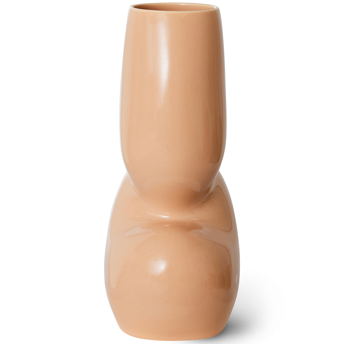 Ceramic Cream Organic Vase