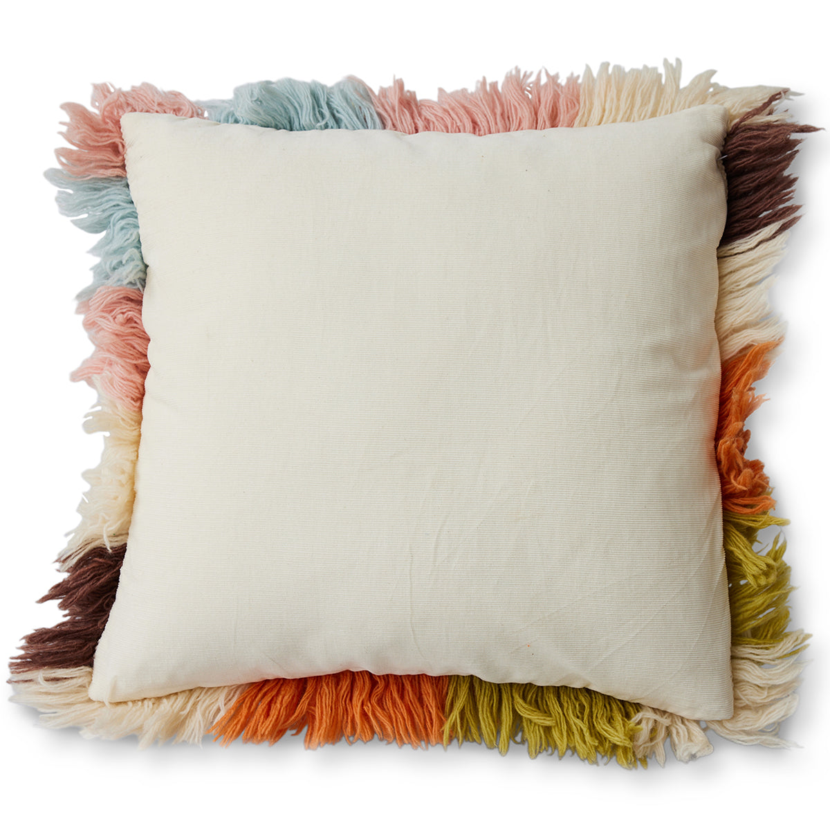 Fluffy Striped Cushion
