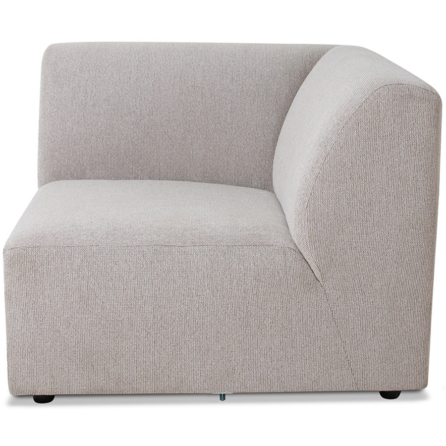 Jax Light Grey Snake Couch - Element Right Corner
