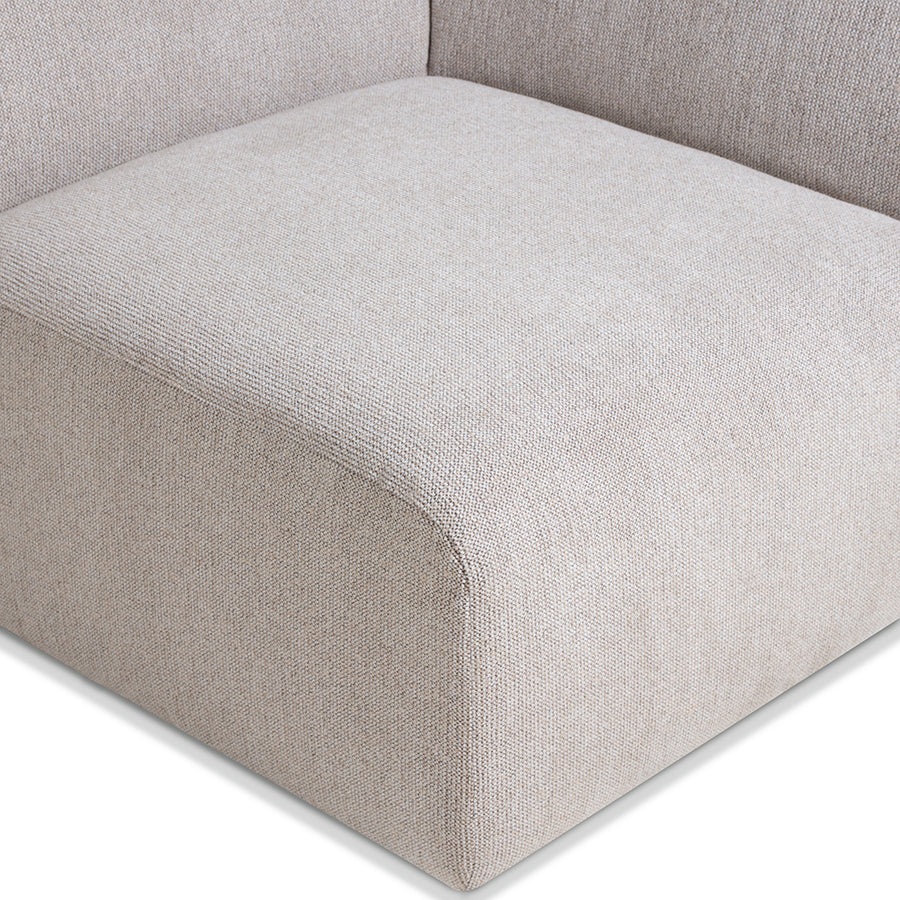 Jax Light Grey Snake Couch - Element Right End