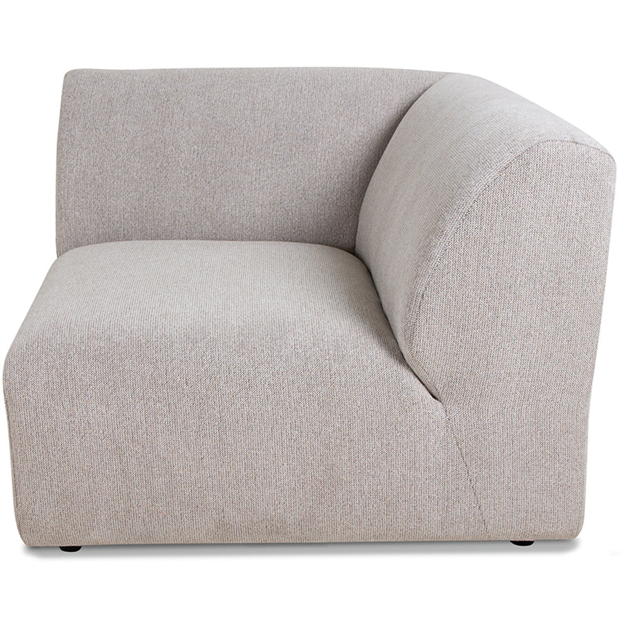 Jax Light Grey Snake Couch - Element Right End