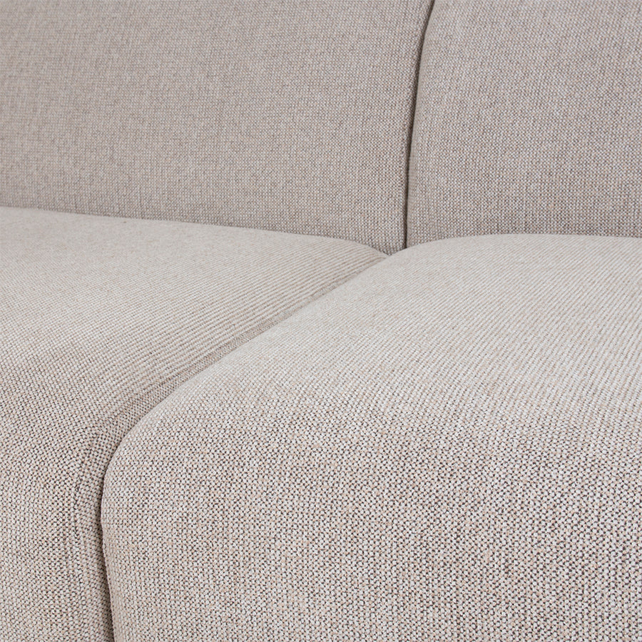 Jax Light Grey Snake Couch - Element Right End