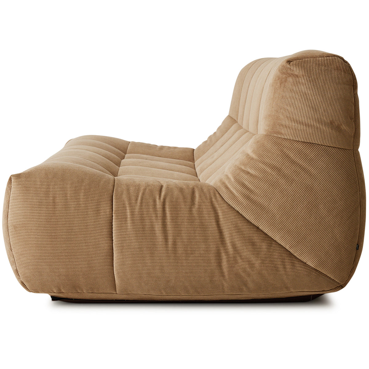 Lazy Brown Corduroy Rib Lounge Bench - WOO .Design