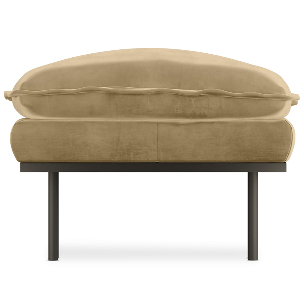 Retro Royal Velvet Hocker
