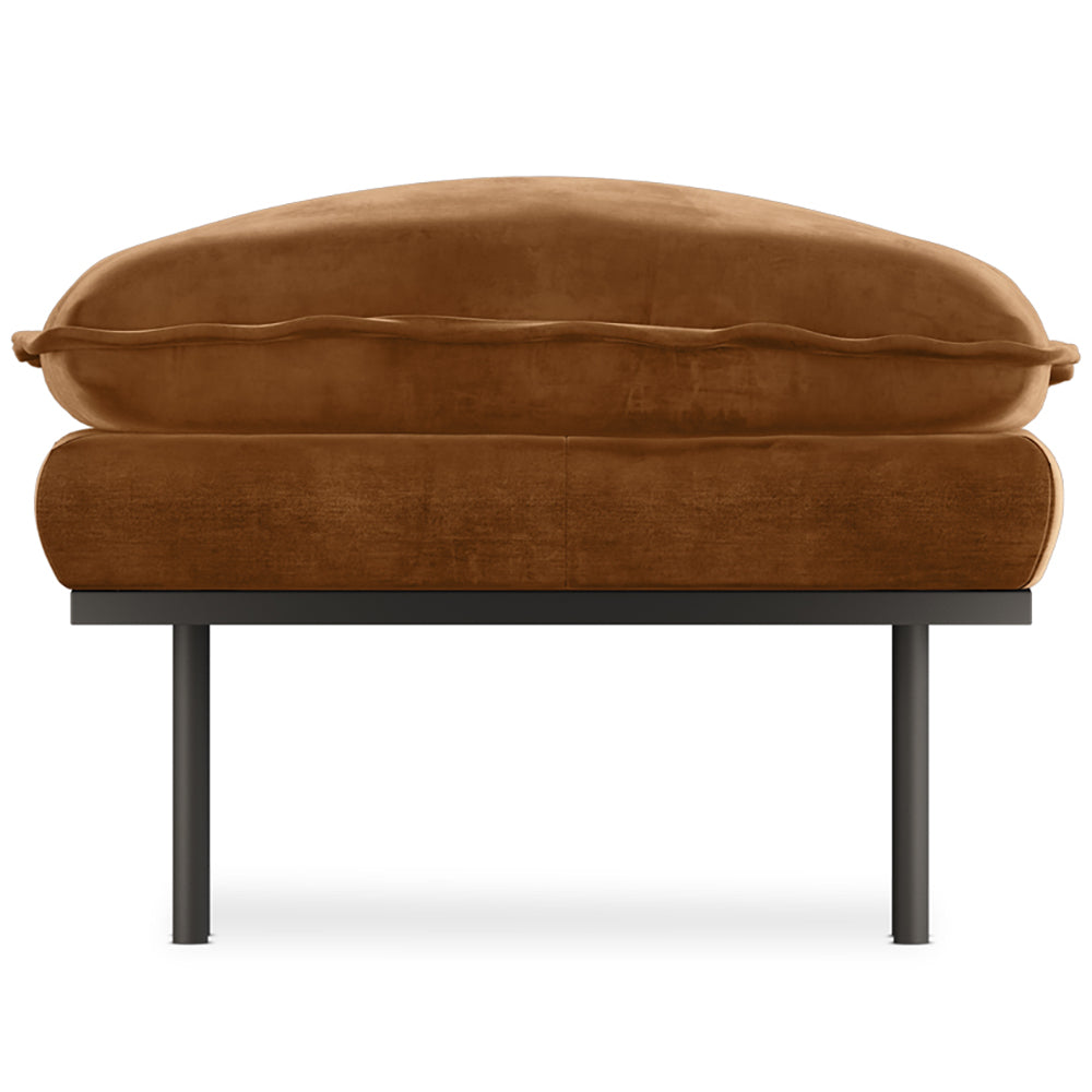 Retro Royal Velvet Hocker