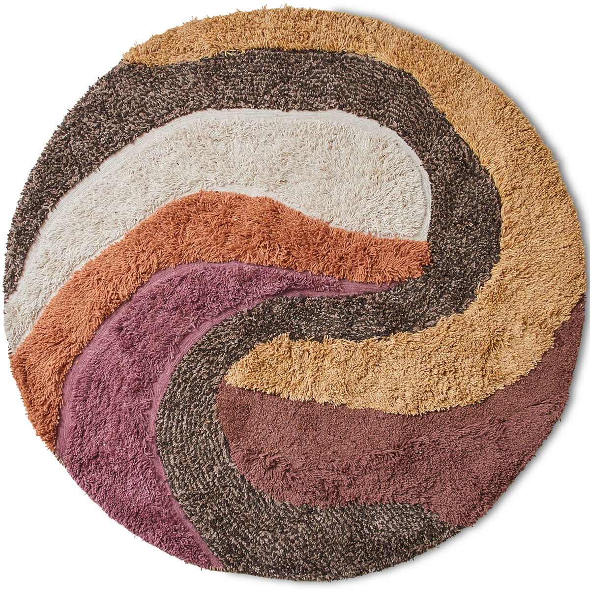 Tufted Melange Round Rug