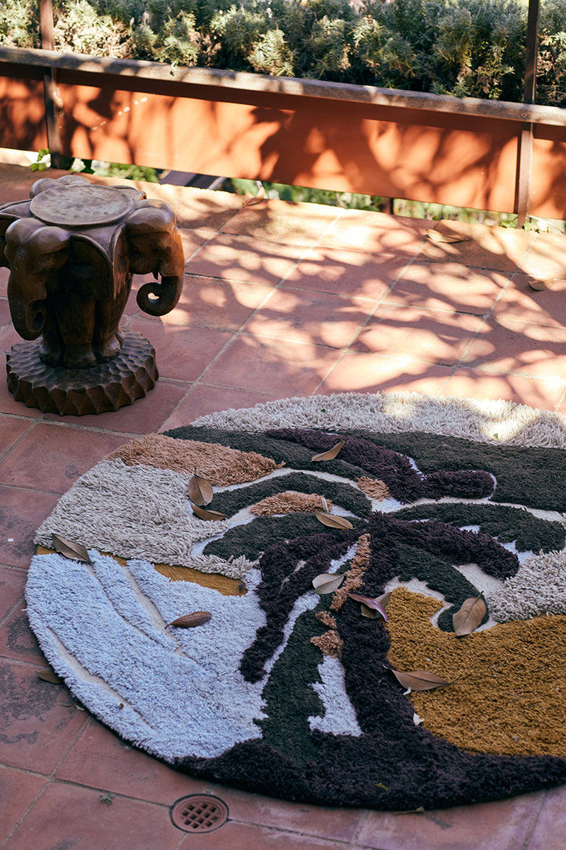 Tufted Palm Beach Round Rug