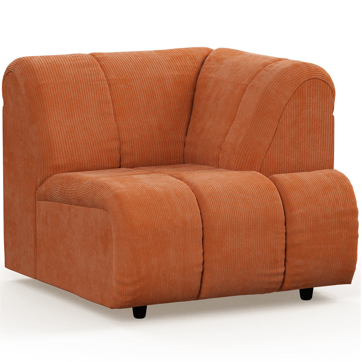 Wave Corduroy Rib Couch - Element Right High Arm