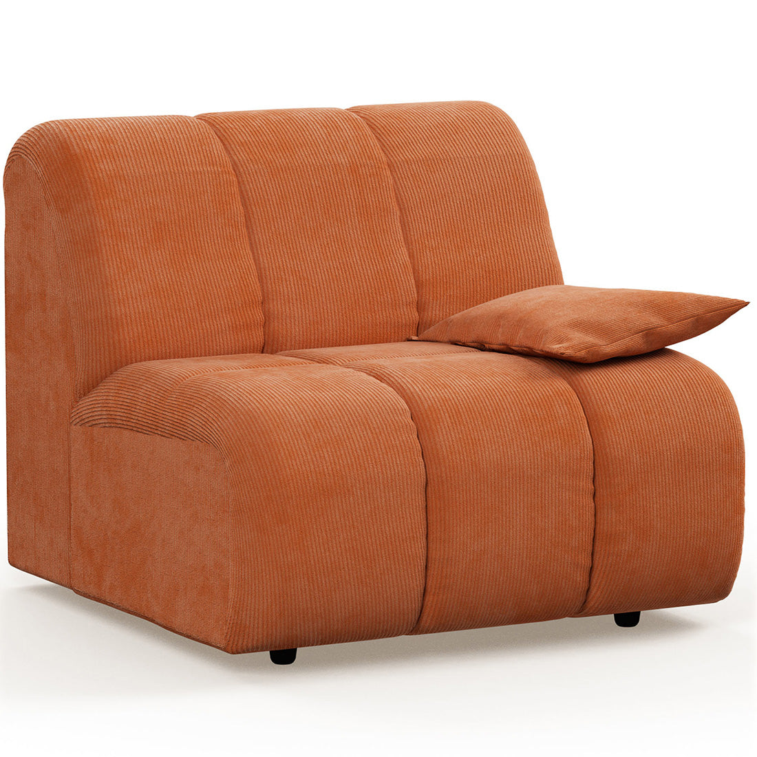 Wave Corduroy Rib Couch - Element Right Low Arm