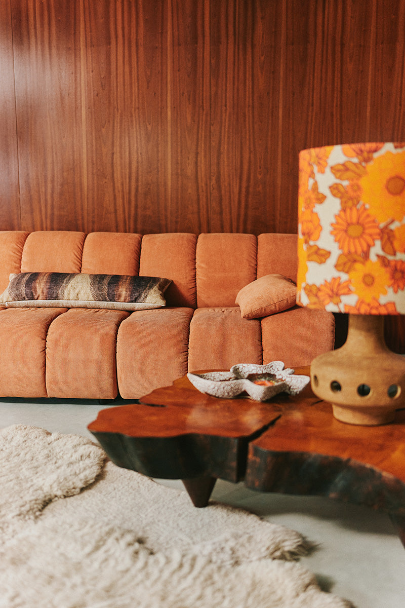 Wave Corduroy Rib Couch - Element Right Low Arm