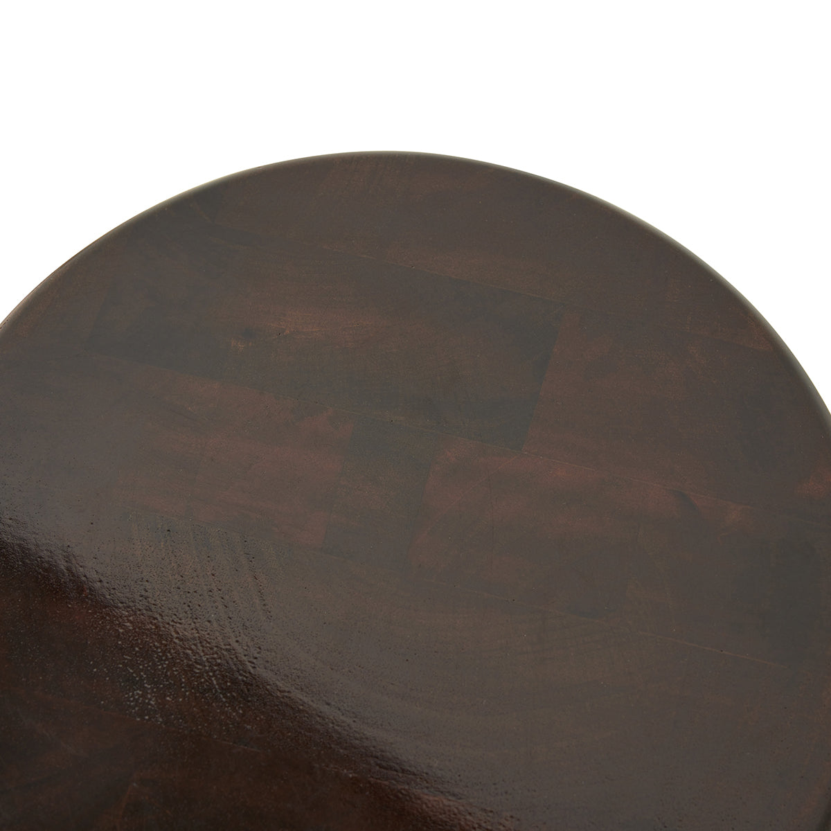 Wooden Burgundy Stool