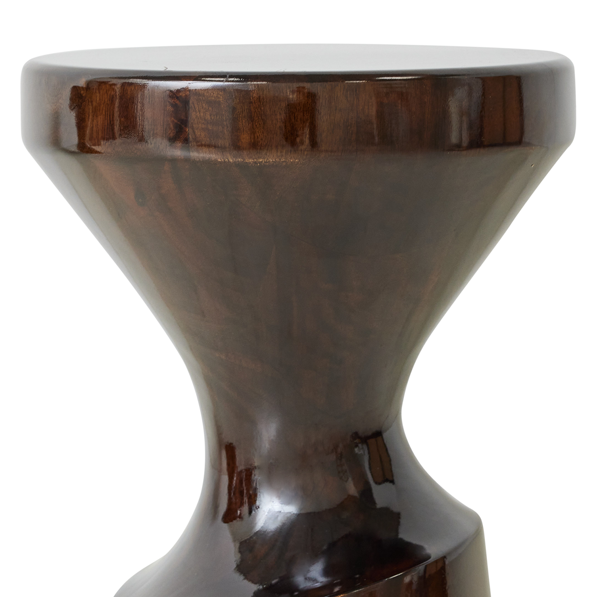 Wooden Burgundy Stool