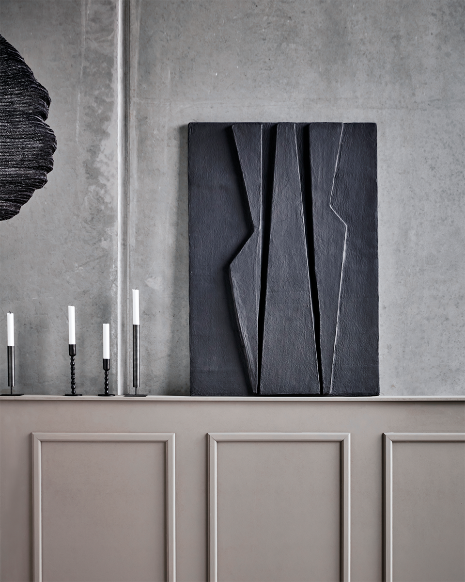 Machie Matte Black Wall Art