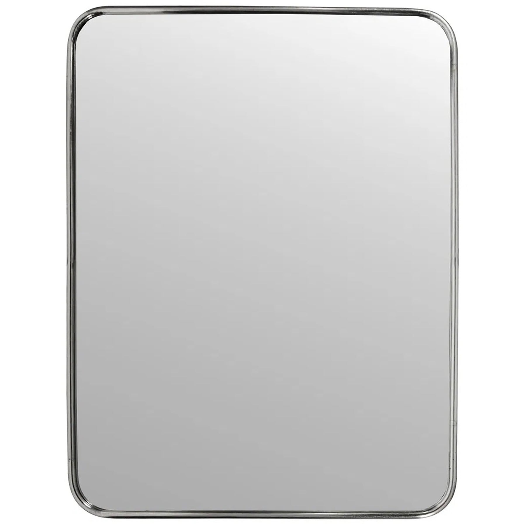 Mirror Brushed Silver Wall Mirror