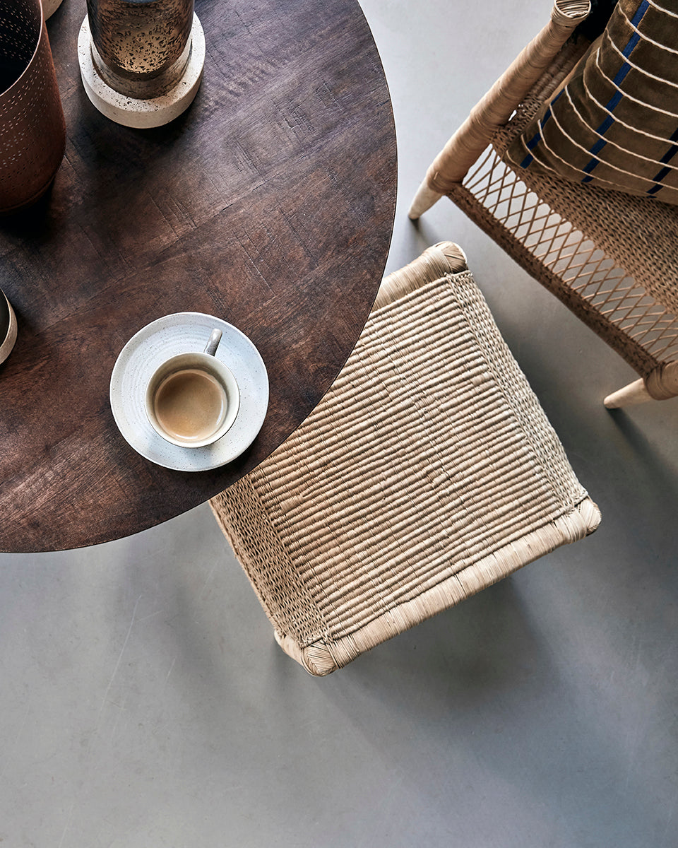 Rika Natural Eucalyptus Wood Stool - WOO .Design