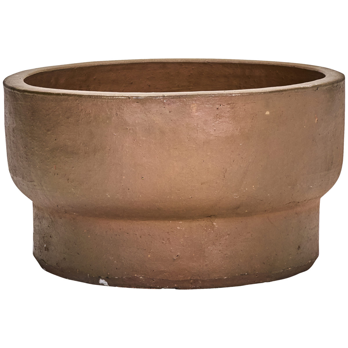 Terra Antique Brown Low Planter