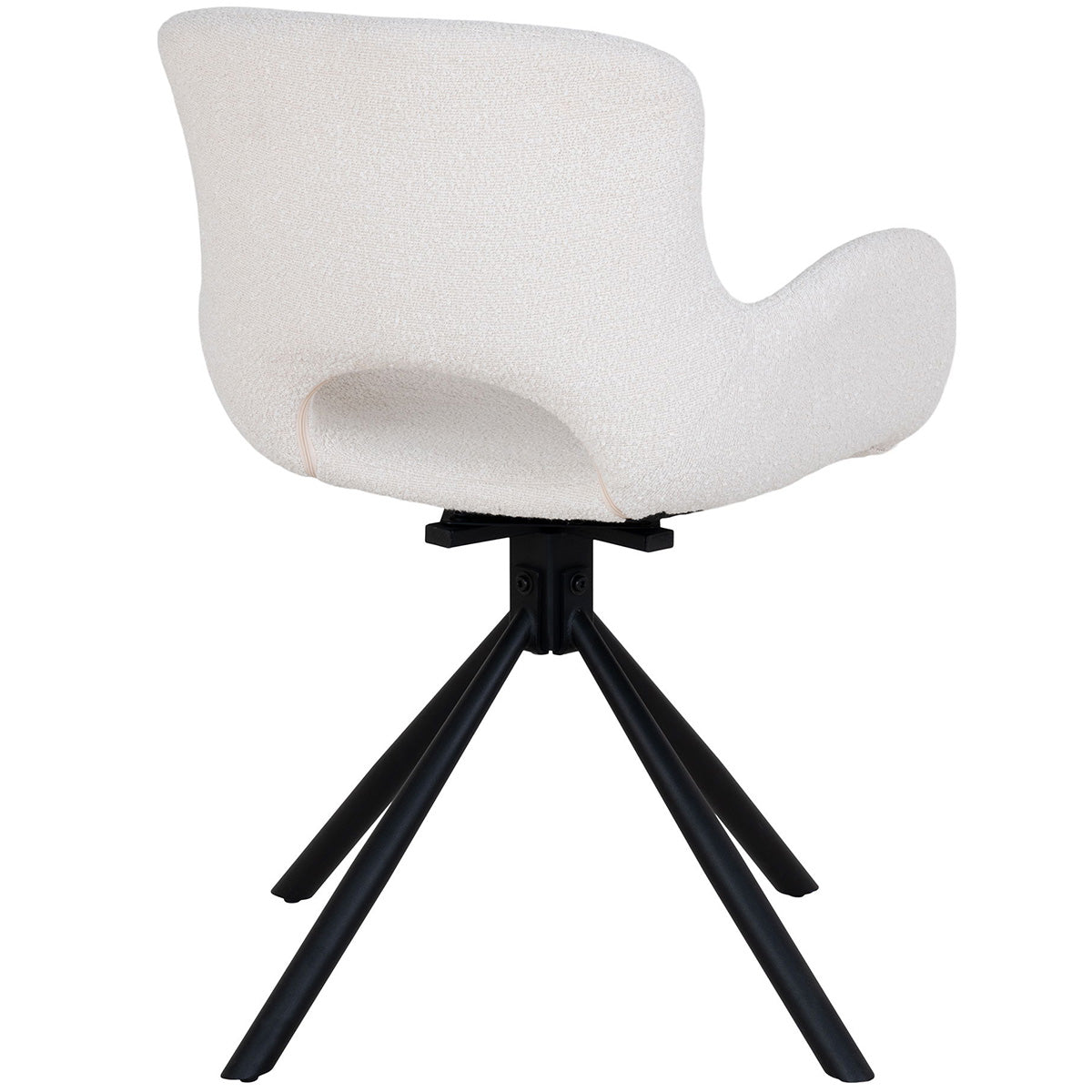 Amorim Boucle Swivel Dining Chair