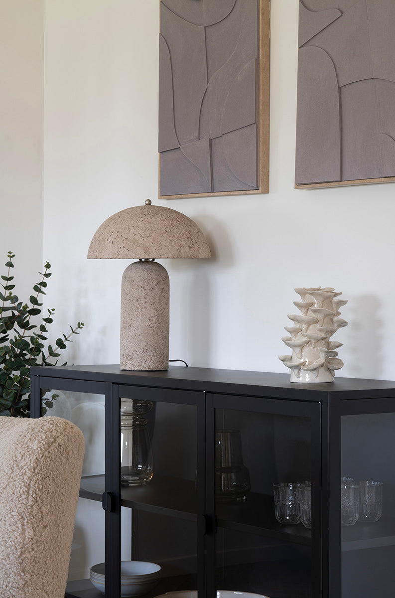 Astley Stone Grey Table Lamp