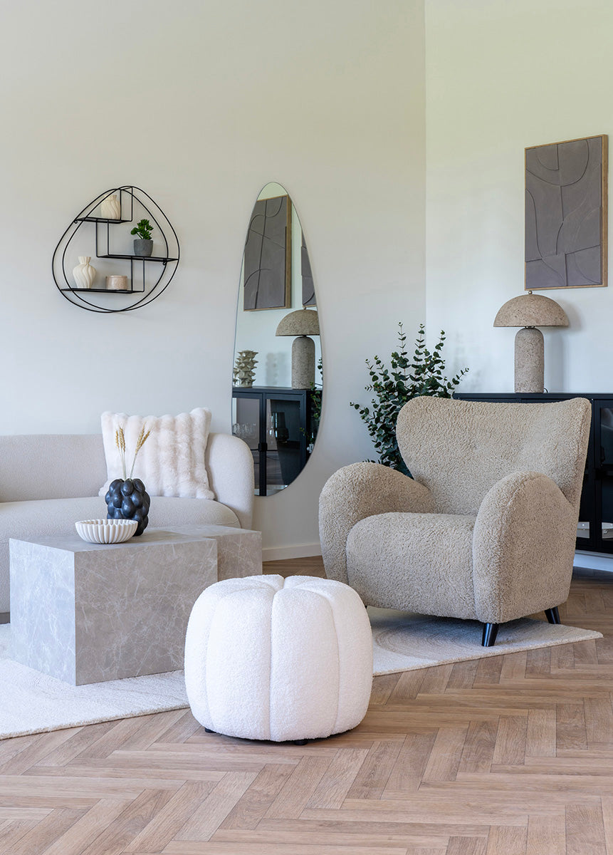 Astley Stone Grey Table Lamp