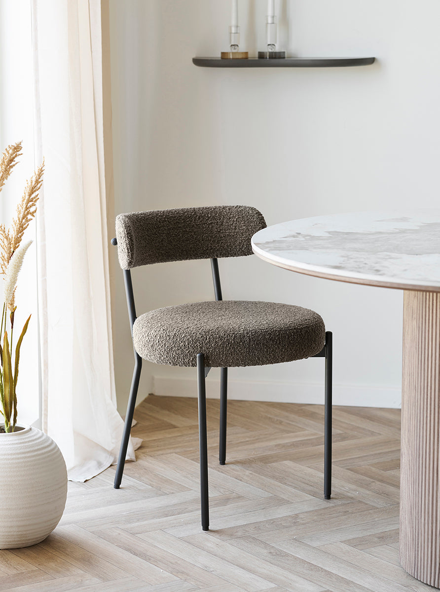 Badalona Boucle Dining Chair