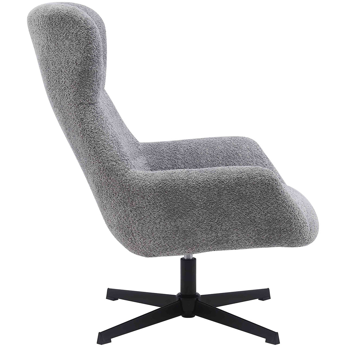 Bescia Dark Grey Swivel Lounge Chair