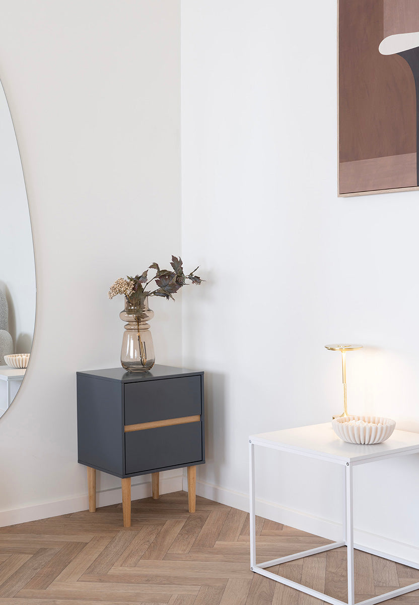 Bisley Dark Grey Side Table