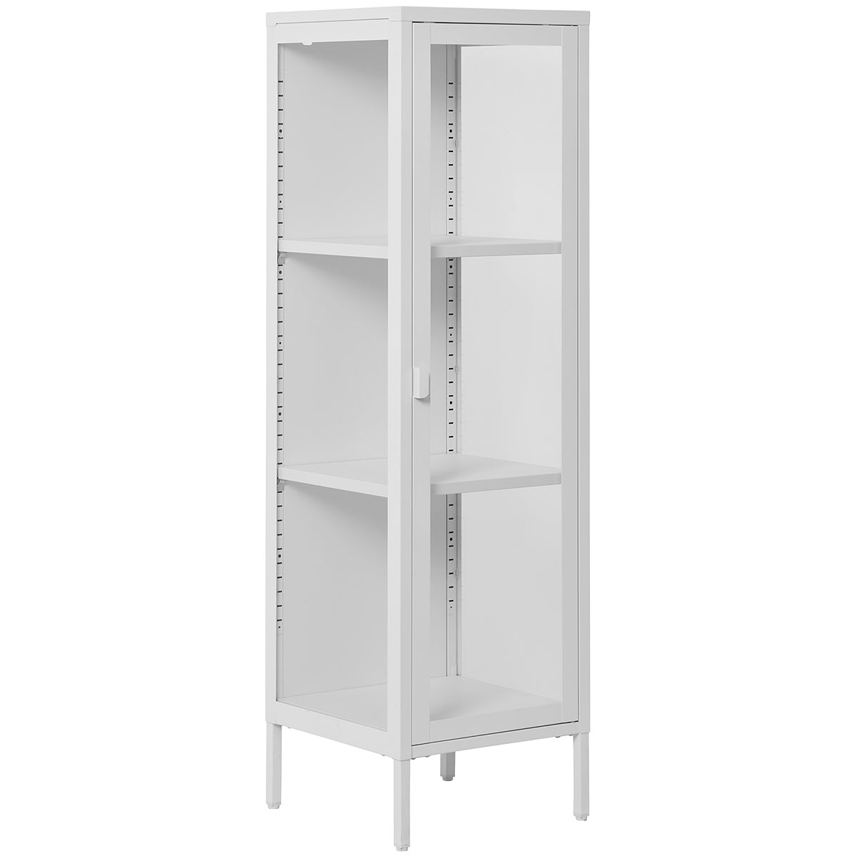 Brisbane Steel/Glass Slim Low Display Cabinet