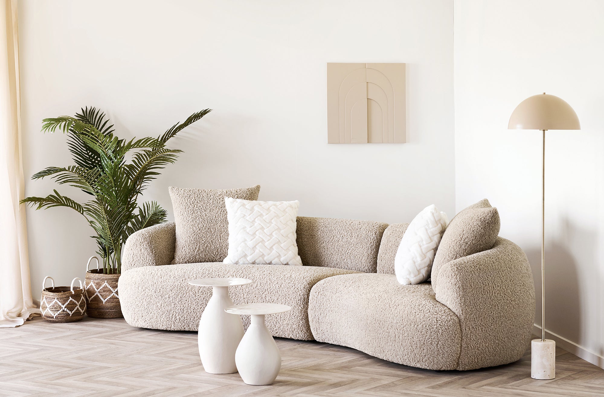 Calais Off White Side Table