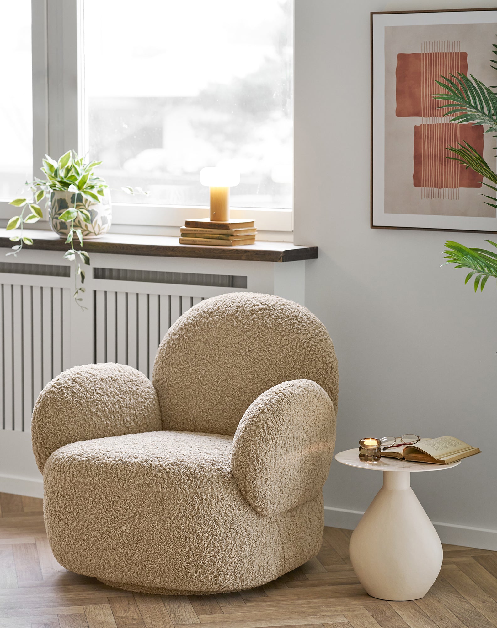 Calais Off White Side Table