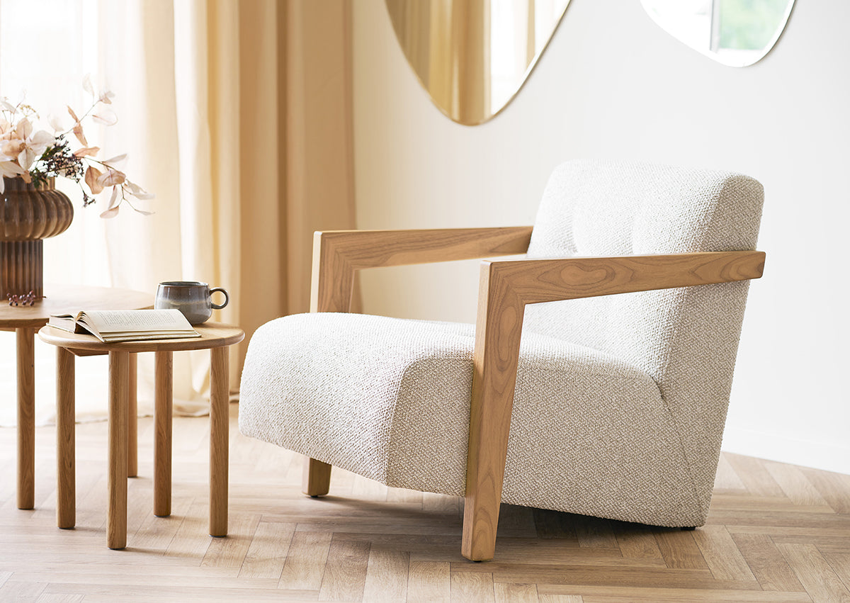 Caracas Beige Lounge Chair