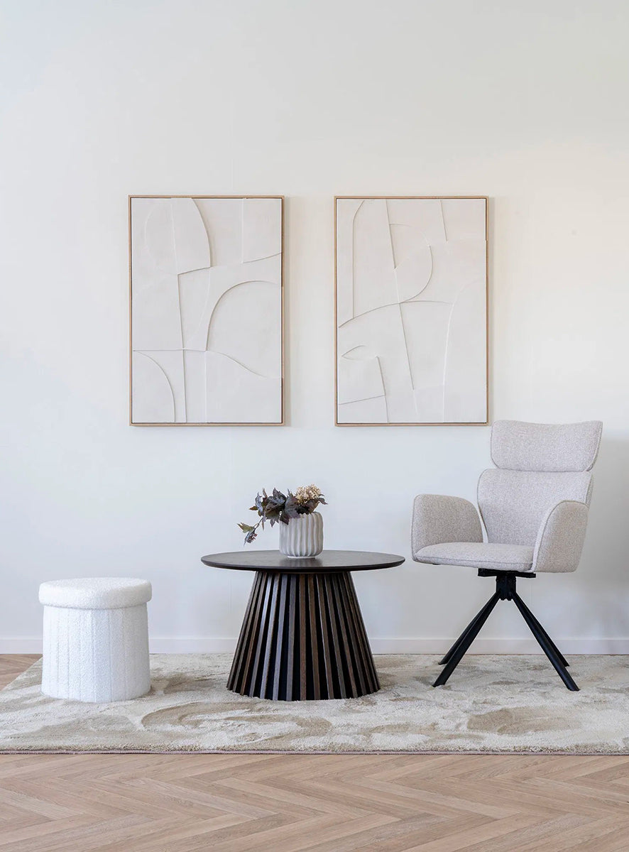 Cordoba Sand Swivel Dining Chair (2/Set)