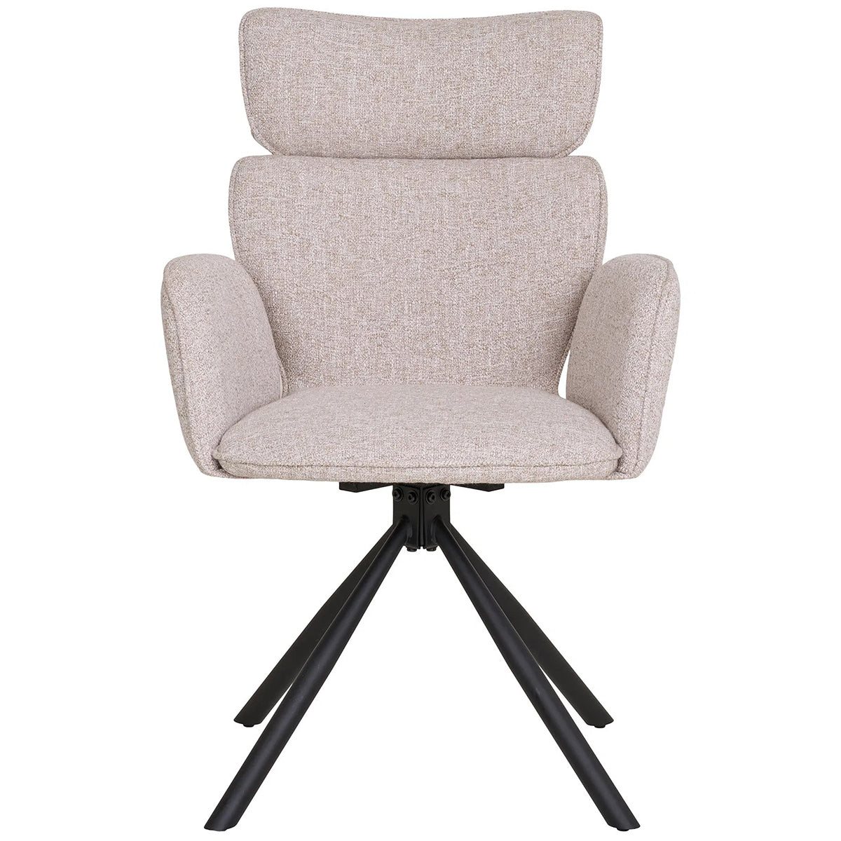 Cordoba Sand Swivel Dining Chair (2/Set)